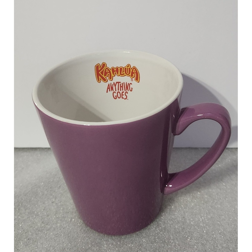 MERCURY INTERNATIONAL KAHLUA "ANYTHING GOES" PURPLE MUG  collectable